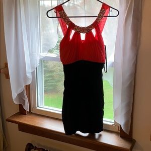Coral homecoming dress, barely worn